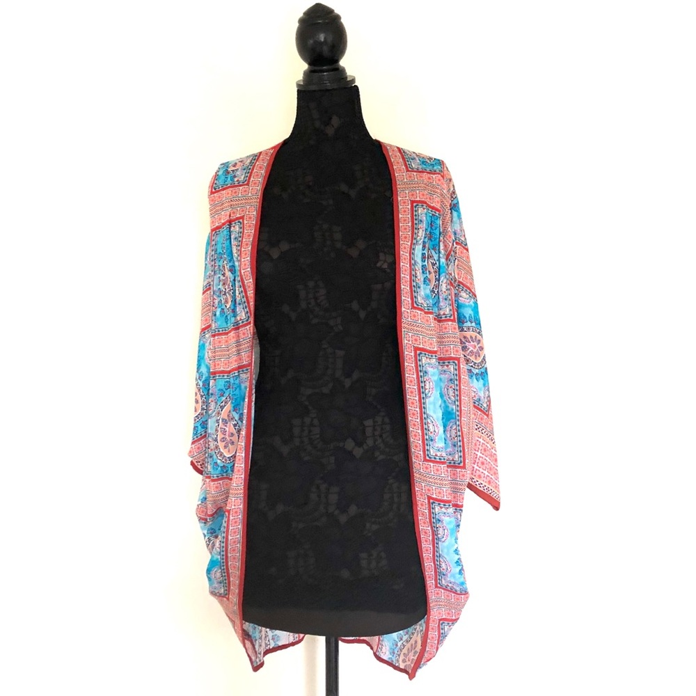 Anthropologie Feathers by Tolani Paisley Kimono - Picture 3 of 7